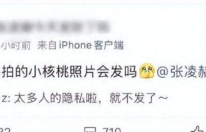 张凌赫回应杀青那天拍的小核桃照片会发吗：太多人的隐私就不发了|粉丝|偶像|写信人|生日|娱乐圈