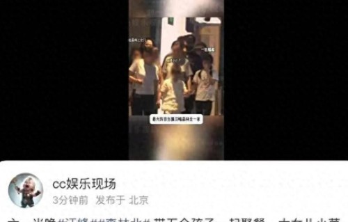 汪峰带5娃过六一！孩子多不妨碍和森林北牵手，网友调侃再生1个
