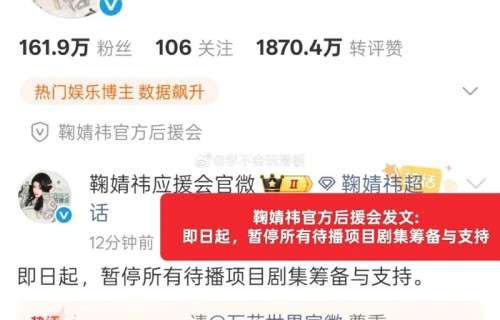 《万花世界》还没拍完,粉丝先暂停了支持。