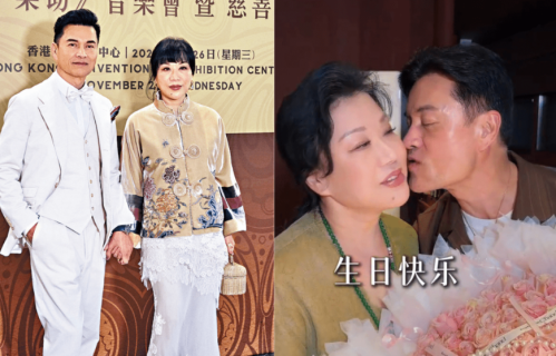 70岁“冻龄男神”吕良伟高调献吻为妻庆生！结婚25年财政大权全上交